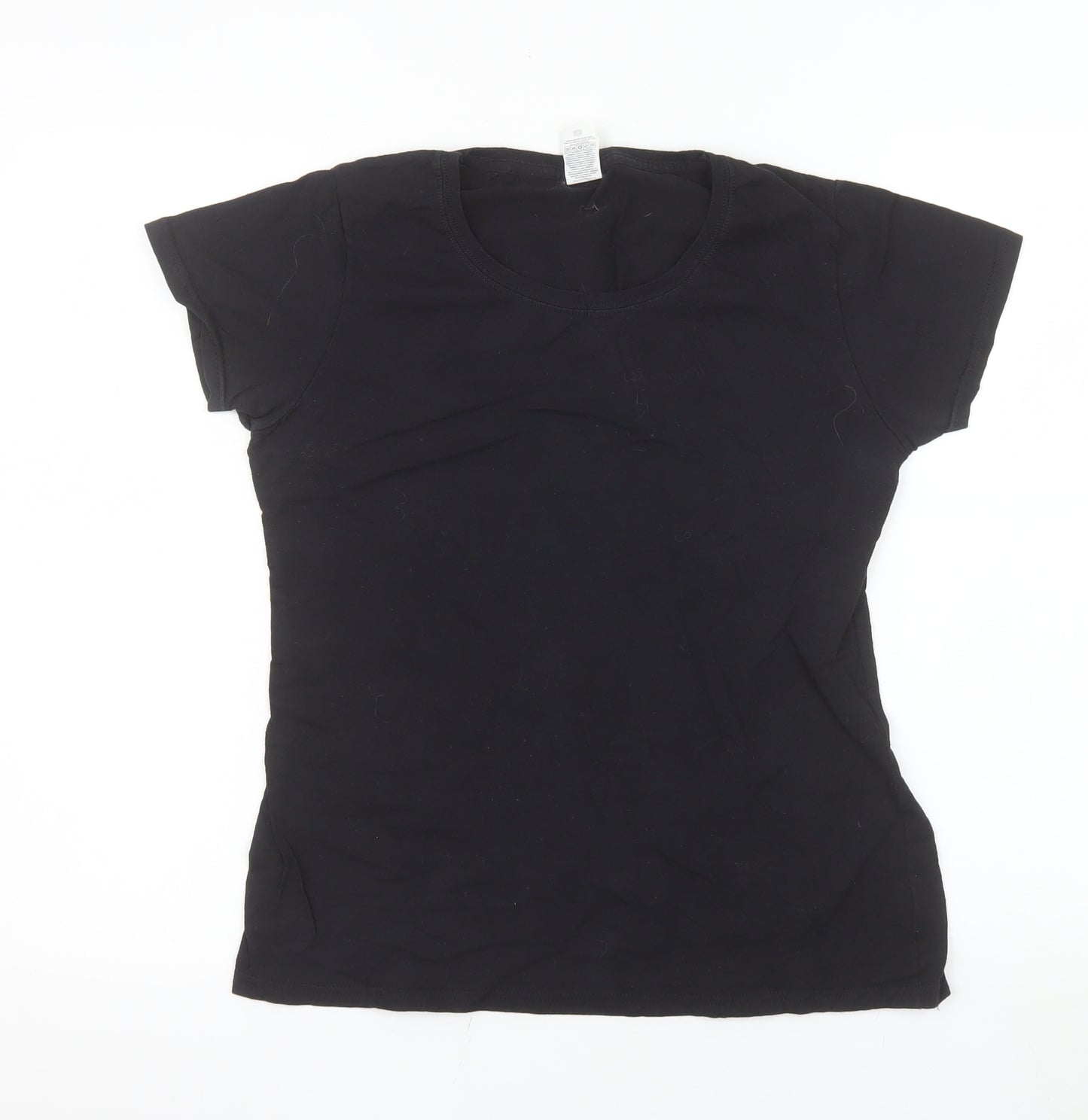 Fruit of the Loom Womens Black Small Basic Cotton T-Shirt