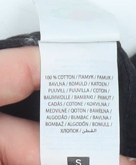 Fruit of the Loom Womens Black Small Basic Cotton T-Shirt
