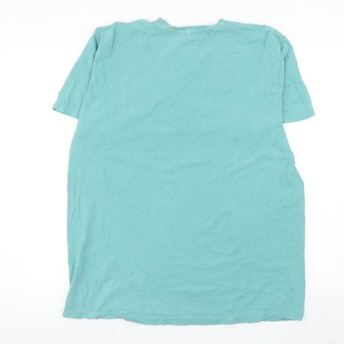 Firstport Women’s Blue Nantucket Cotton T-Shirt Size L