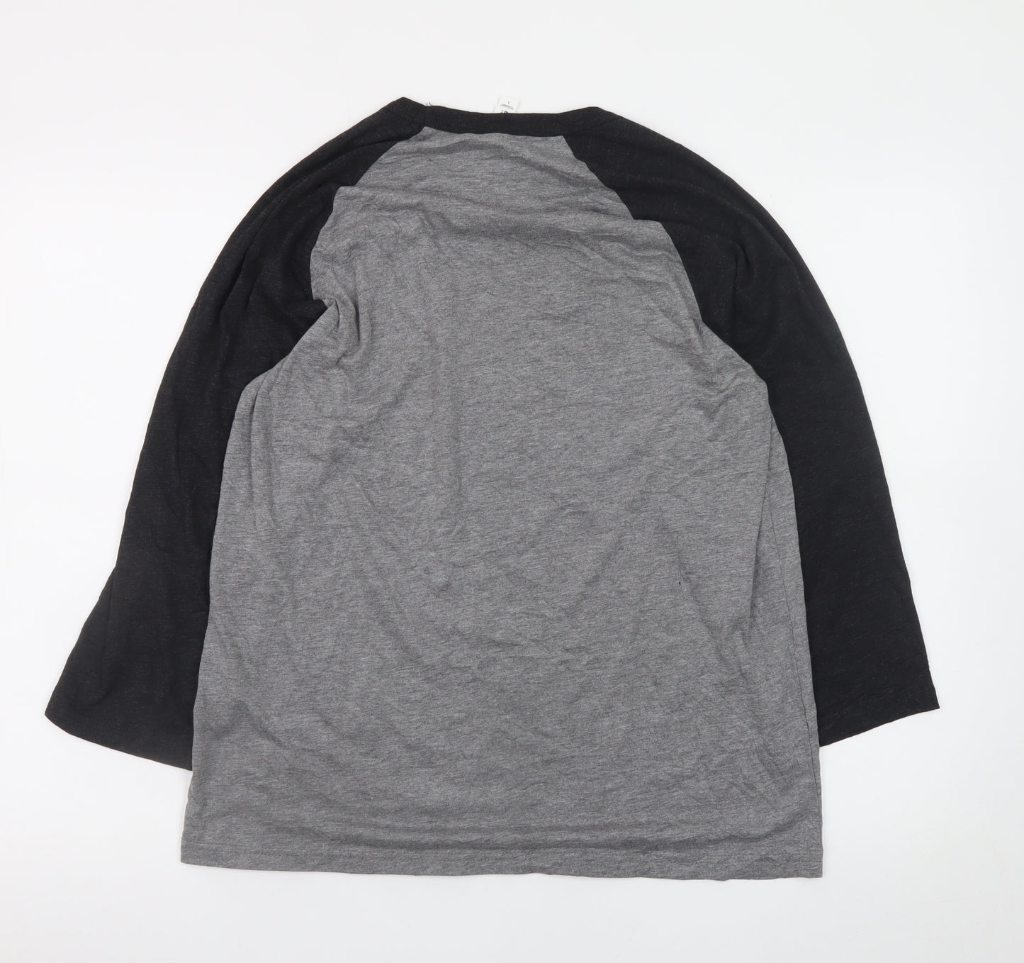 Bella + Canvas Men’s Grey 3/4 Sleeve Wild Stallyns T-Shirt Size L