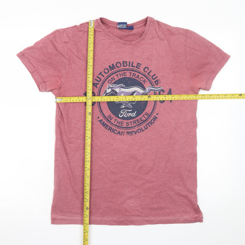 Ford Men's Red Graphic T-Shirt Medium 38-40 Vintage Style