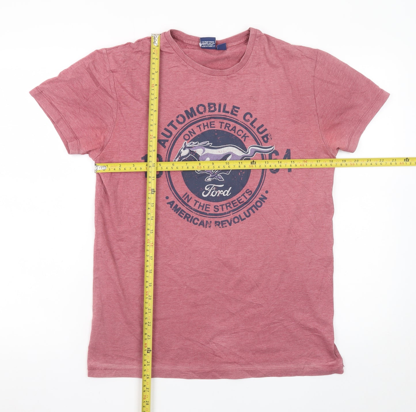 Ford Men's Red Graphic T-Shirt Medium 38-40 Vintage Style