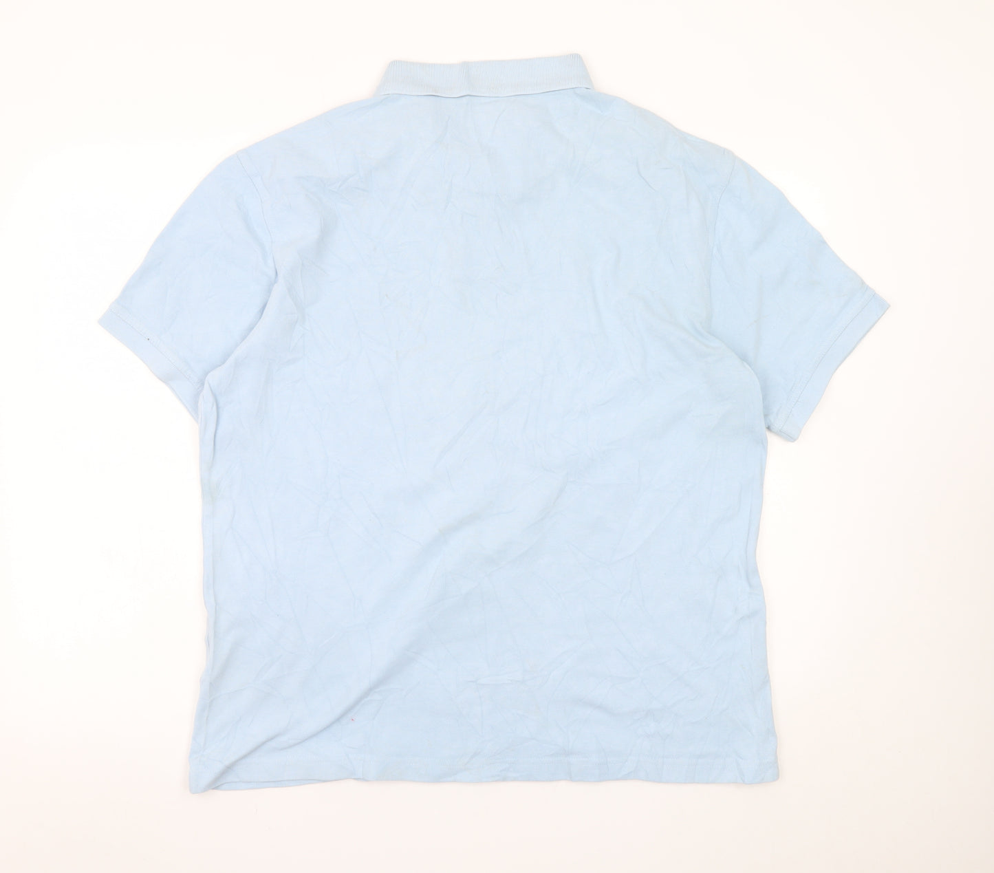 Barbour Men Blue 2XL Short Sleeve Cotton Polo Shirt