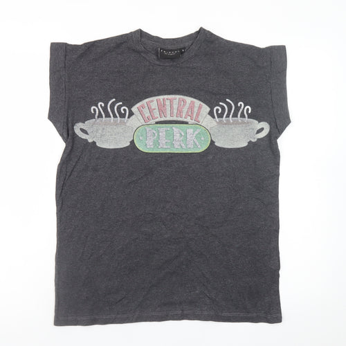 Friends Central Perk Women's Grey T-Shirt Size 10 Casual