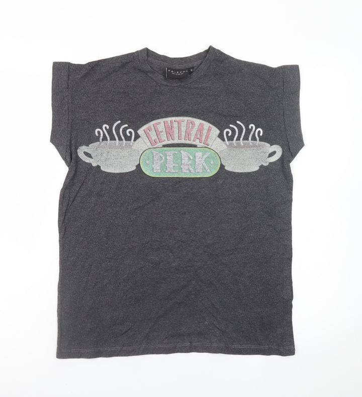 Friends Central Perk Women's Grey T-Shirt Size 10 Casual