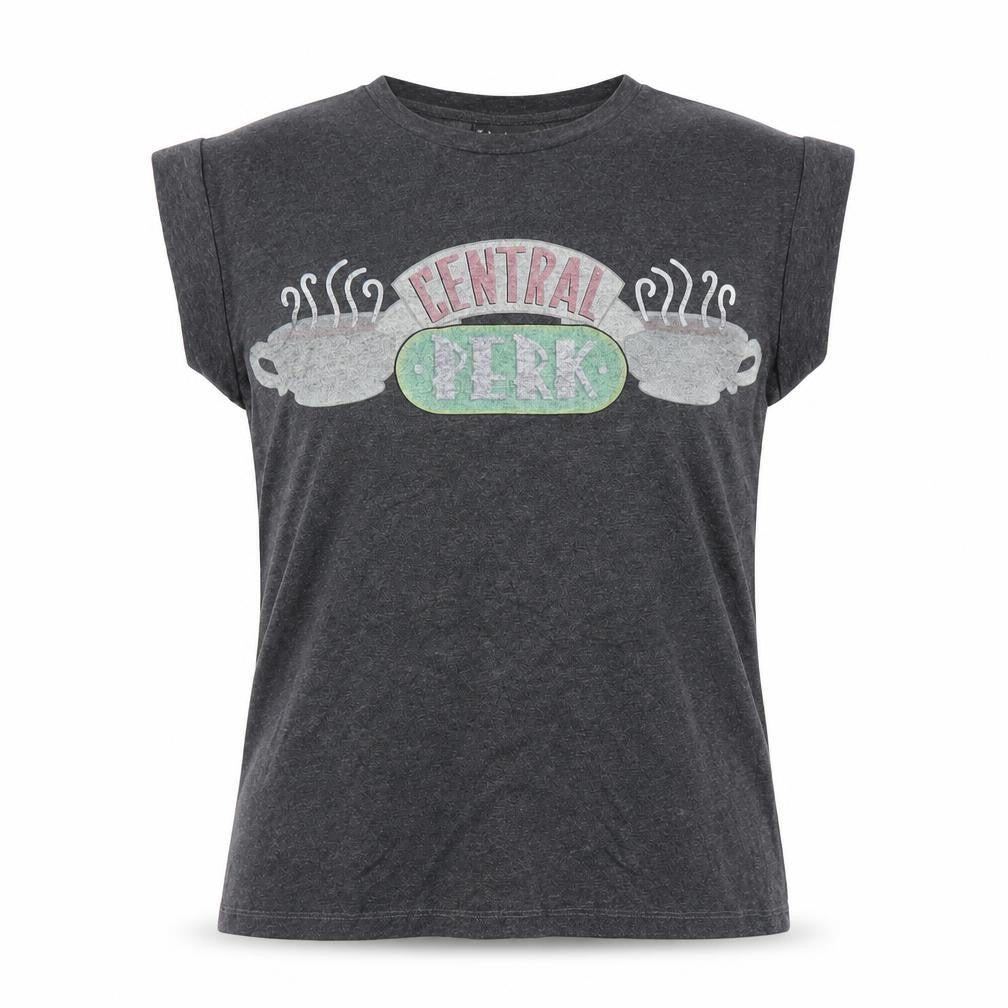 Friends Central Perk Women's Grey T-Shirt Size 10 Casual
