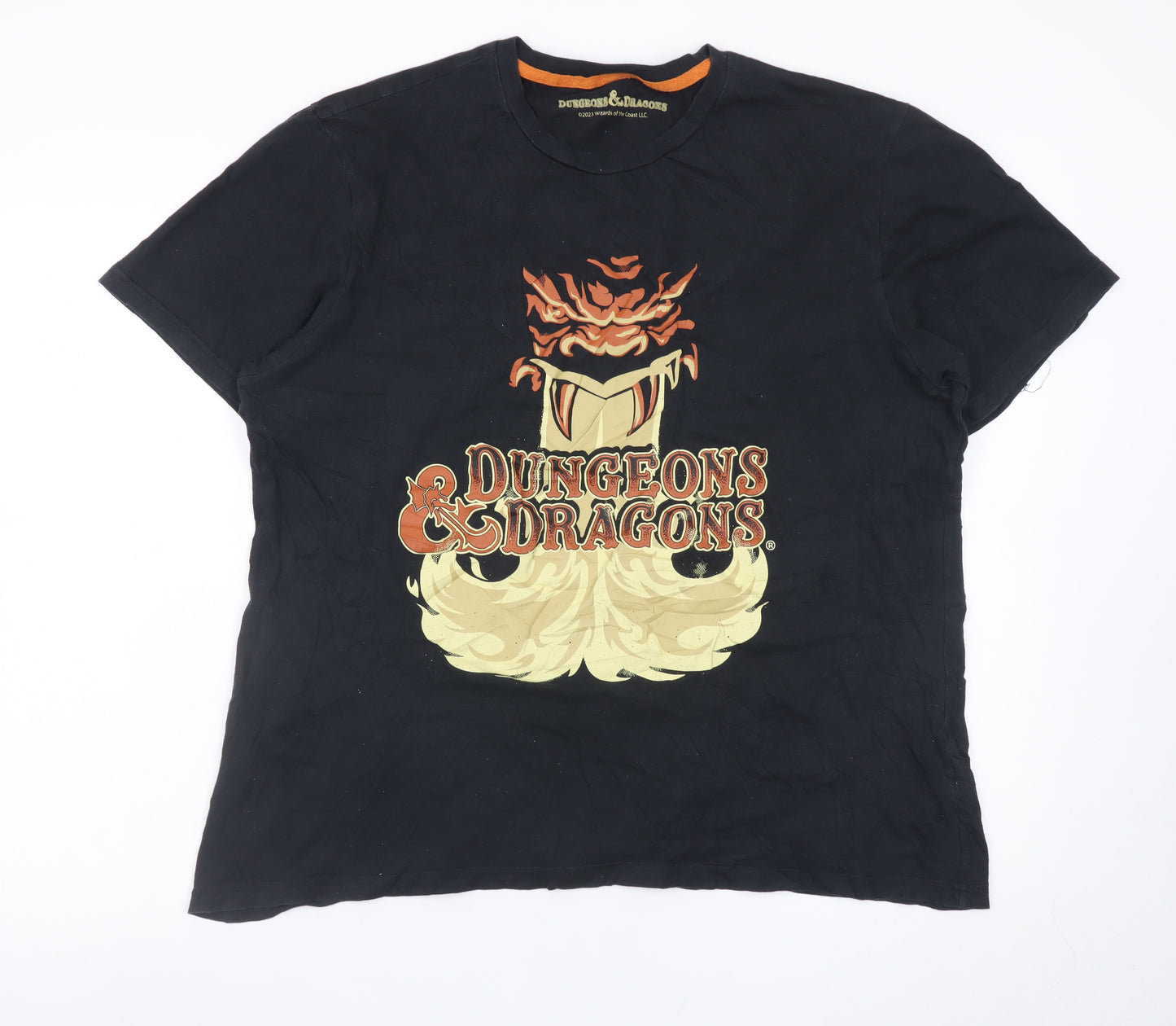 George Men’s Black Dungeons & Dragons Graphic T-Shirt Size L