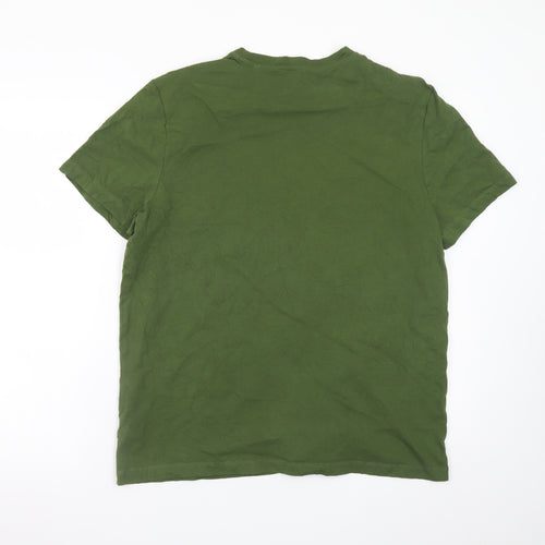 Primark Men’s Green XL Biker Motor Club Graphic Cotton T-Shirt