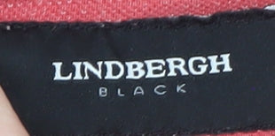 Lindbergh Men's Red Cotton Short Sleeve Polo Shirt M