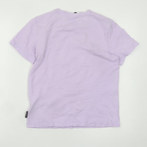Little FRIENDS Women’s Purple Cotton Anime T-Shirt S