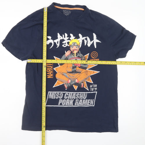 Naruto Shippuden Navy Blue Men's XL Graphic Short Sleeve T-Shirt