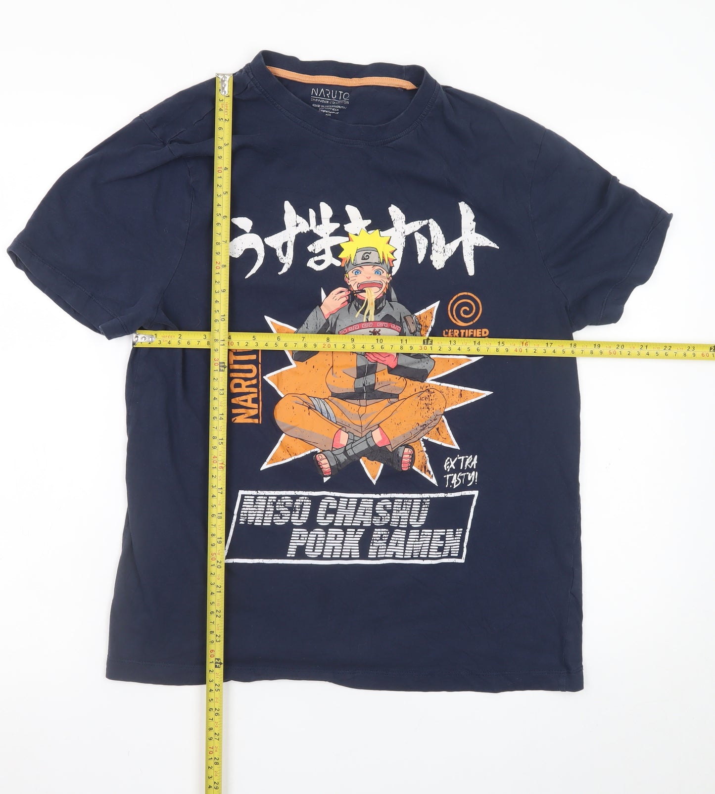 Naruto Shippuden Navy Blue Men's XL Graphic Short Sleeve T-Shirt