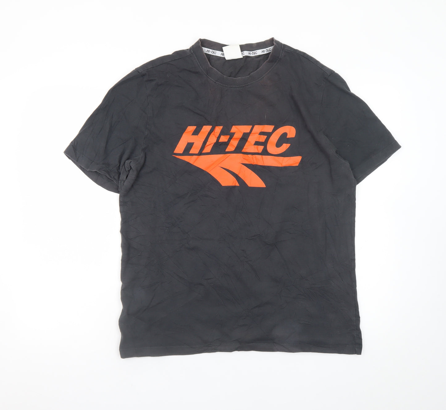 Hi-Tec Men's Black Short Sleeve Graphic T-Shirt Size M