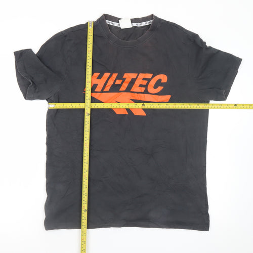 Hi-Tec Men's Black Short Sleeve Graphic T-Shirt Size M