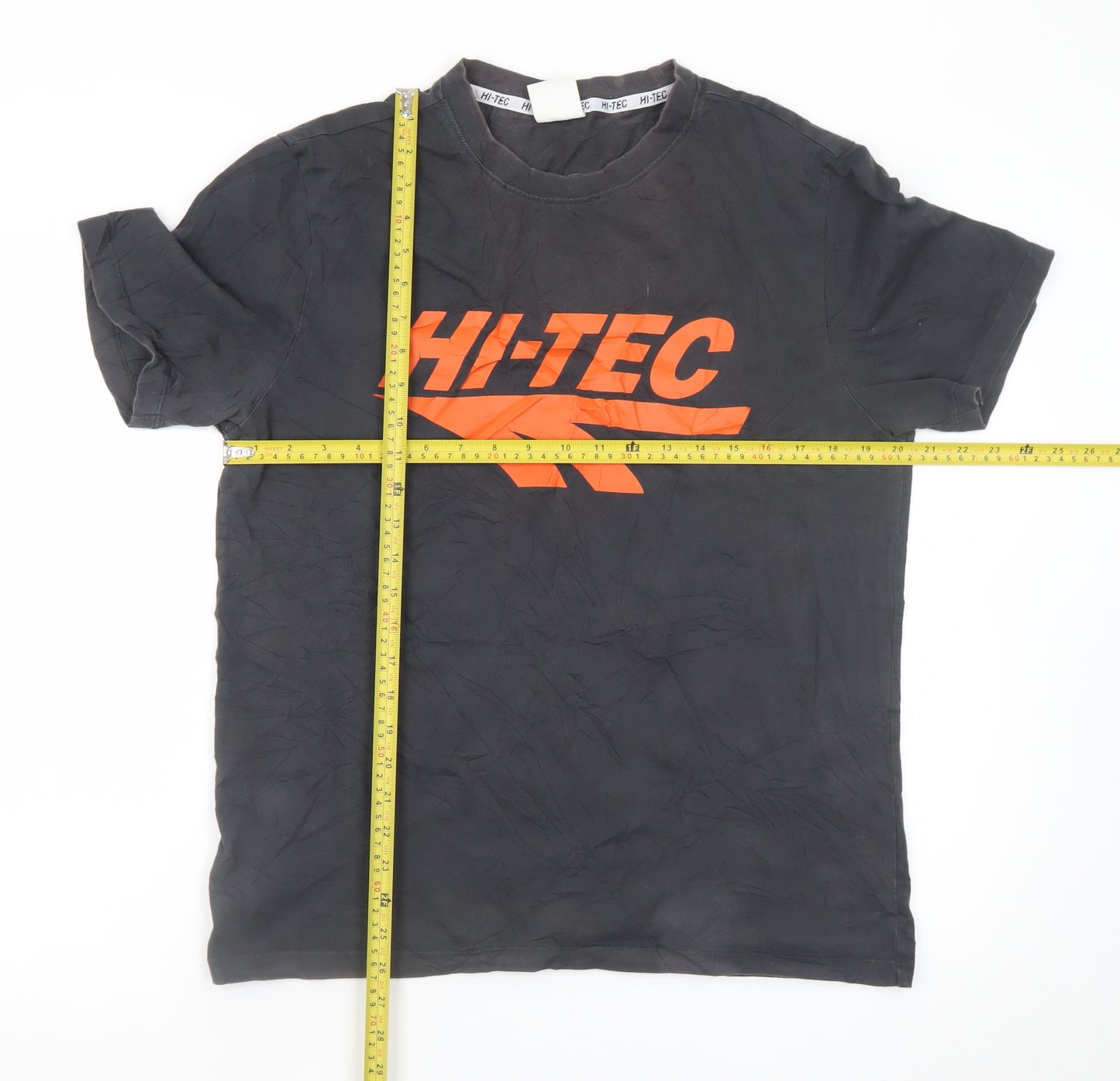Hi-Tec Men's Black Short Sleeve Graphic T-Shirt Size M