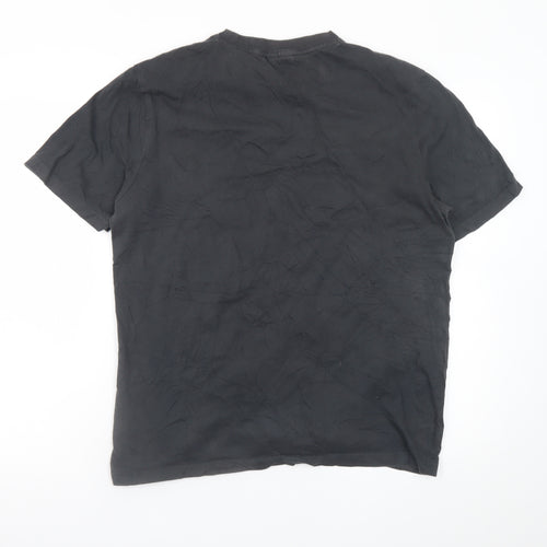 Hi-Tec Men's Black Short Sleeve Graphic T-Shirt Size M
