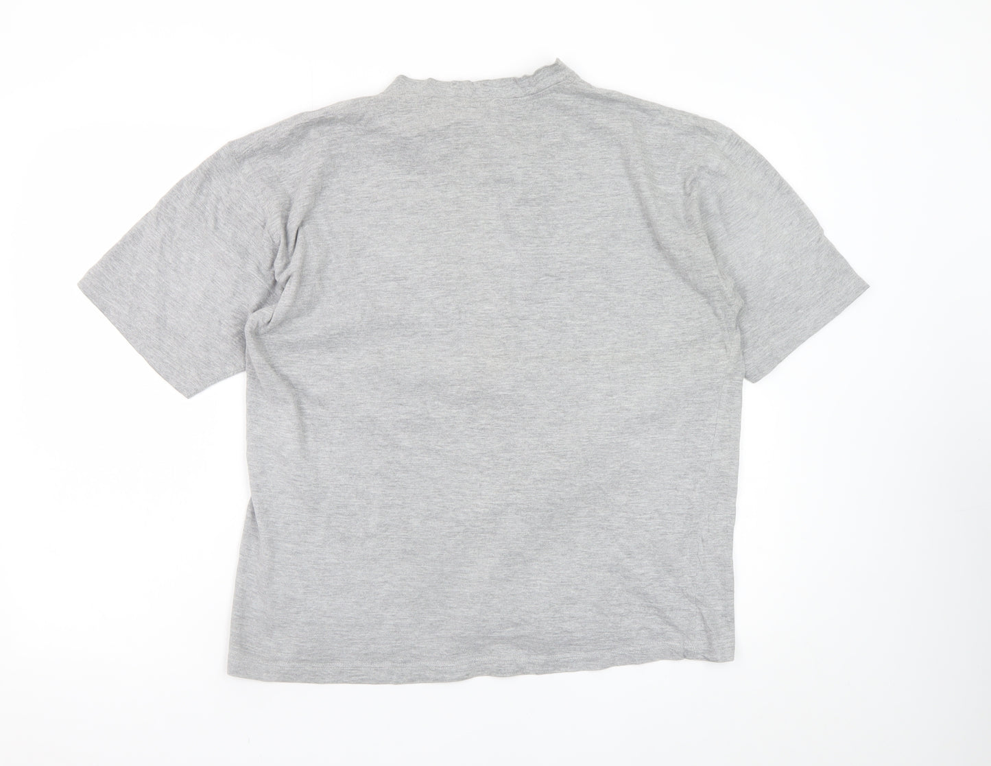 Le Shark Men's Grey Cotton Short Sleeve V-Neck T-Shirt Medium