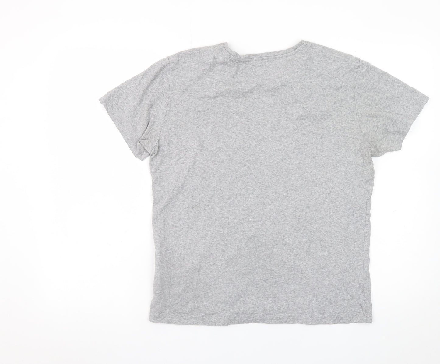 Hackett London Mens Grey Classic Fit Short Sleeve Cotton T-Shirt M