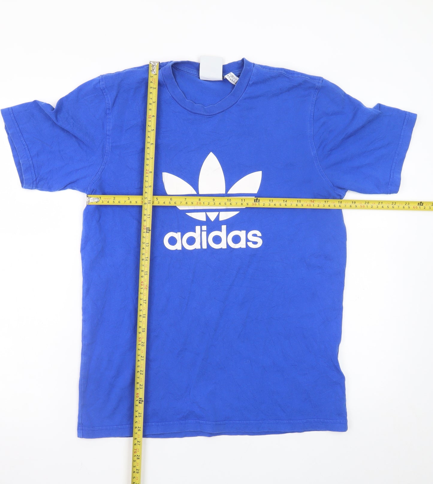 Adidas Men's Blue Short Sleeve Crew Neck Graphic T-Shirt Size S