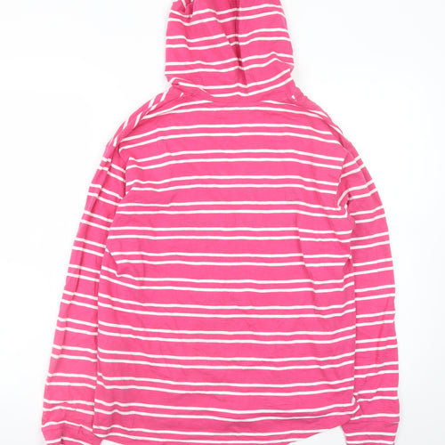 Regatta Women’s Pink Striped Cotton Pullover Hoodie UK 12