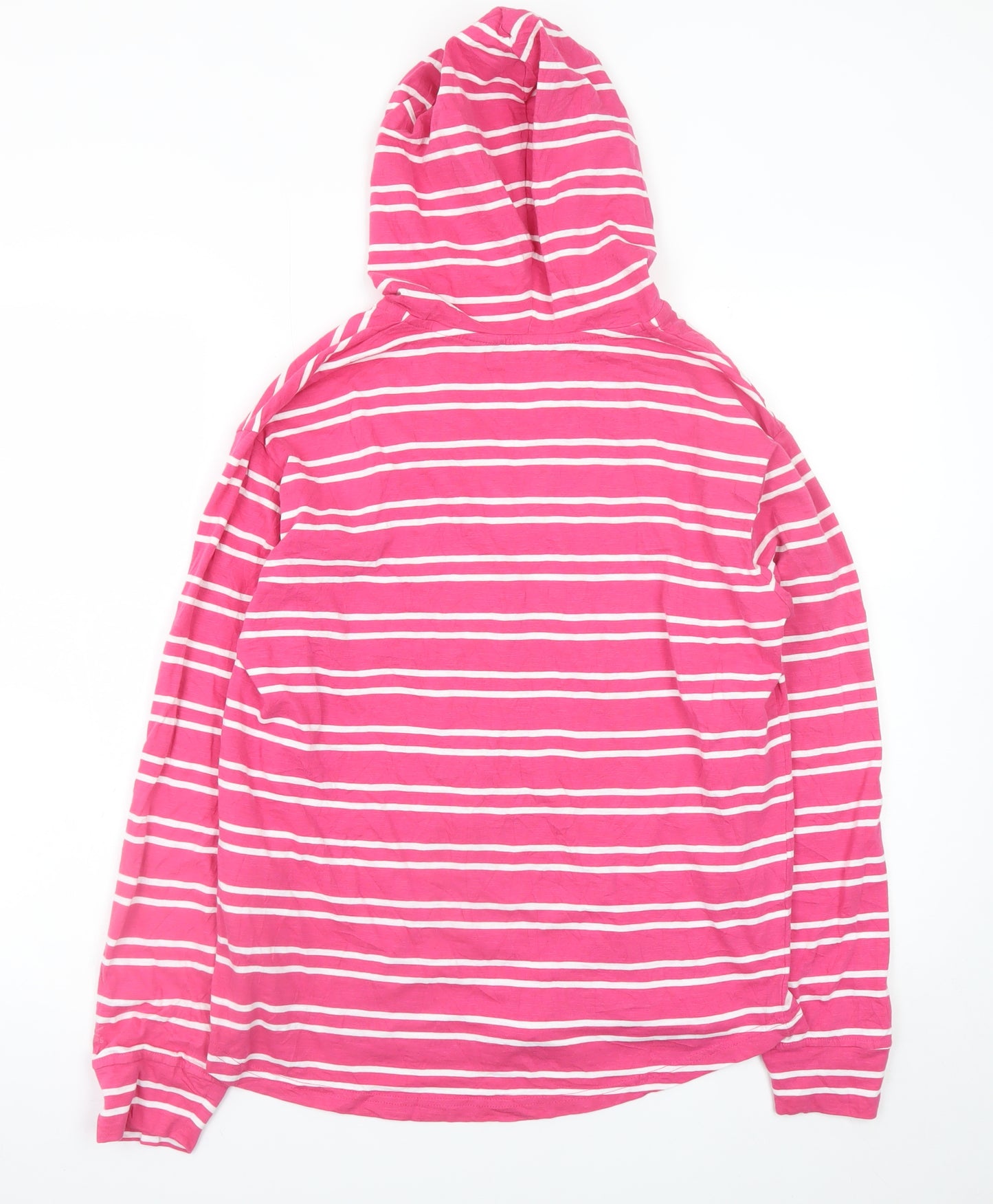 Regatta Women’s Pink Striped Cotton Pullover Hoodie UK 12