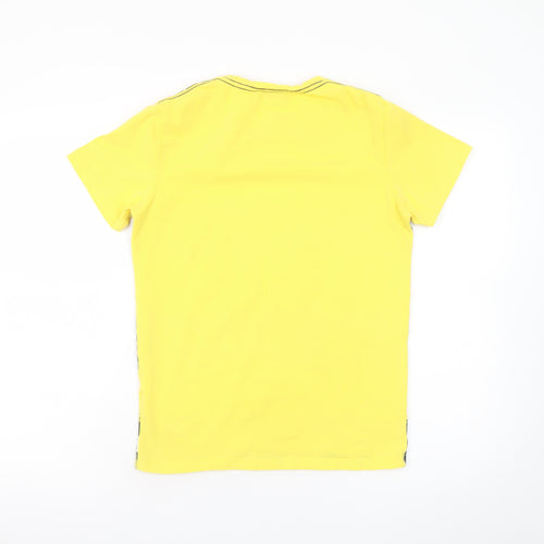 Emporio Armani Men’s Yellow Graphic Logo T-Shirt Size S