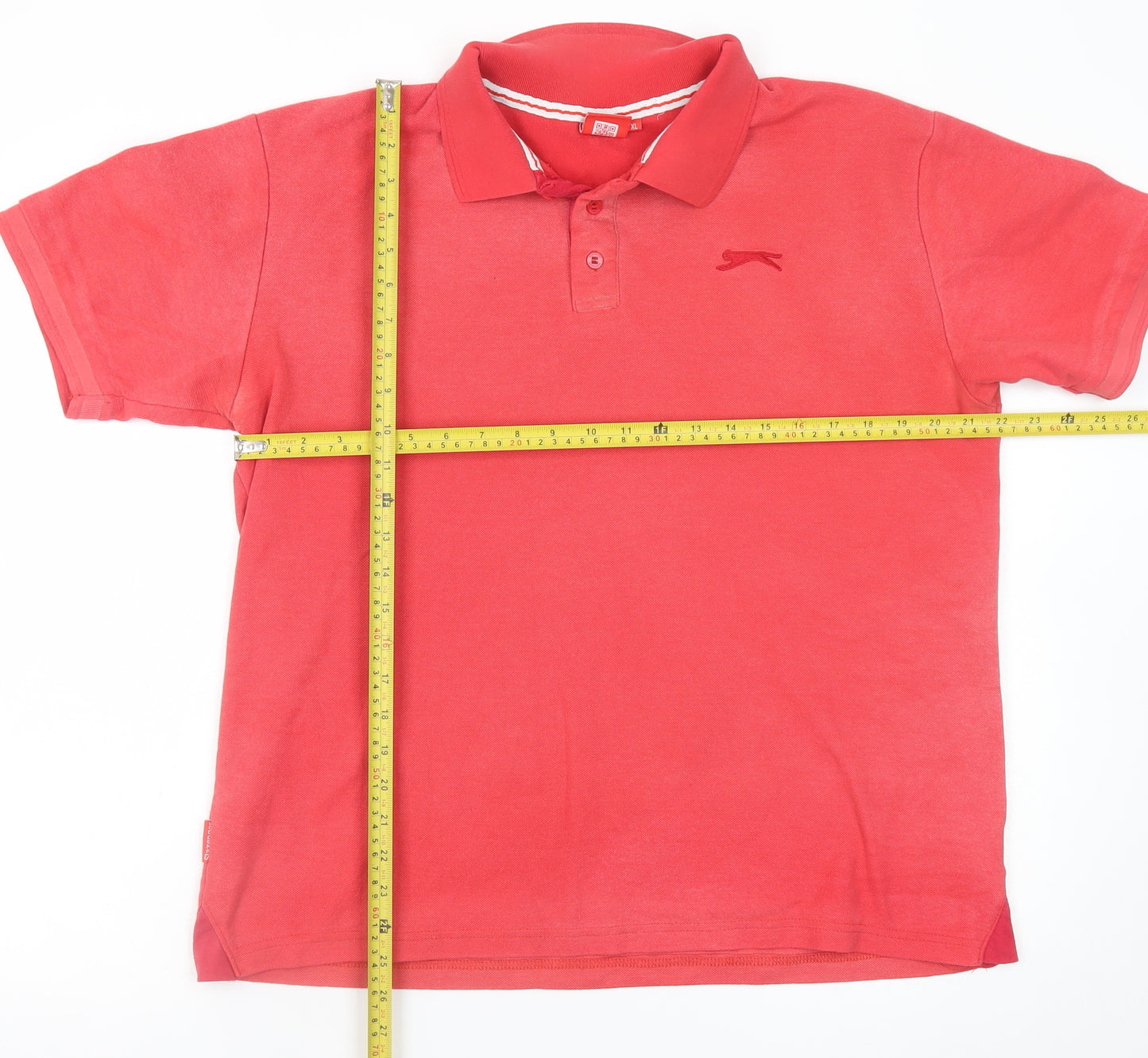 Slazenger Men's Red XL Polo Shirt Cotton Regular Fit