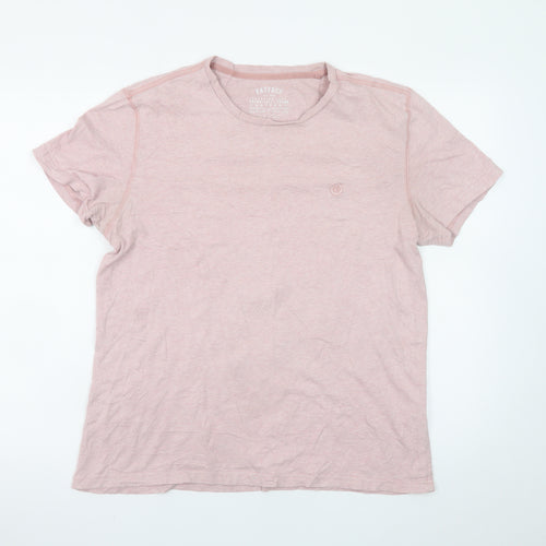 FatFace Men's Pink Organic Cotton Crew Neck T-Shirt Size M