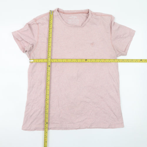 FatFace Men's Pink Organic Cotton Crew Neck T-Shirt Size M