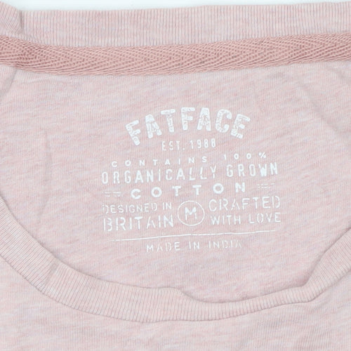 FatFace Men's Pink Organic Cotton Crew Neck T-Shirt Size M