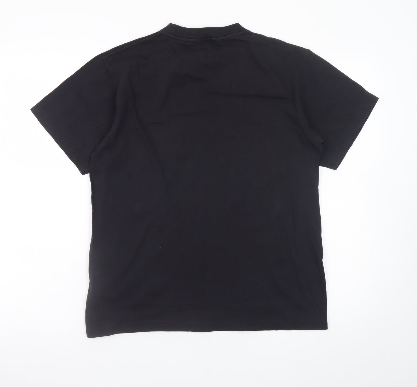 MiShi Men's Black Los Angeles California Graphic Cotton T-Shirt Size M