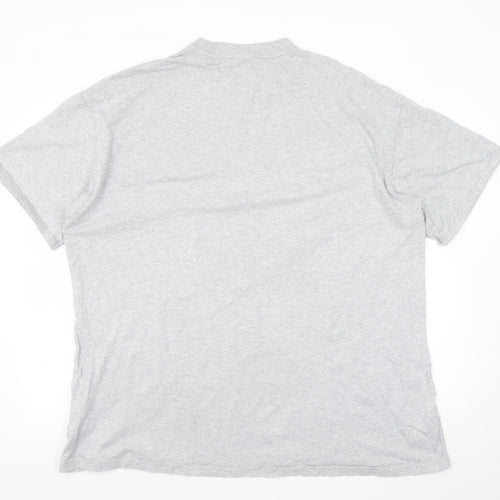Puma Men's Grey Crew Neck Cotton Short Sleeve T-Shirt M