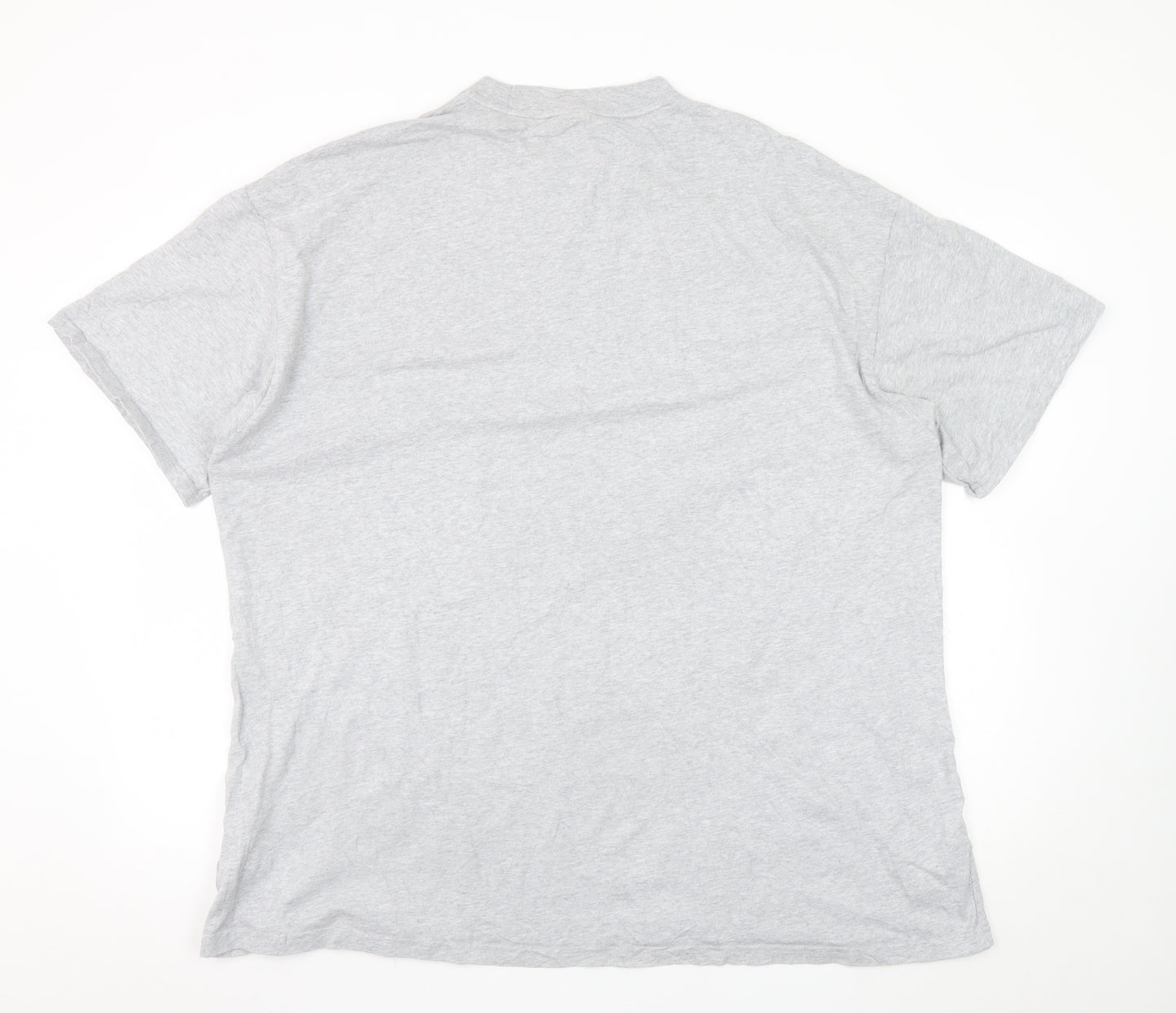 Puma Men's Grey Crew Neck Cotton Short Sleeve T-Shirt M