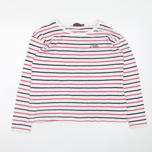 Ralph Lauren Womens Multicoloured Striped Long Sleeve T-Shirt M