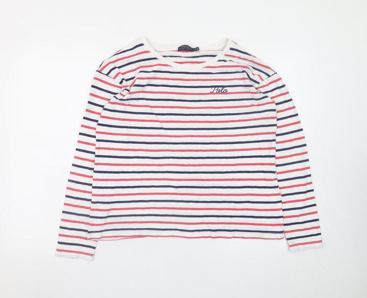 Ralph Lauren Womens Multicoloured Striped Long Sleeve T-Shirt M