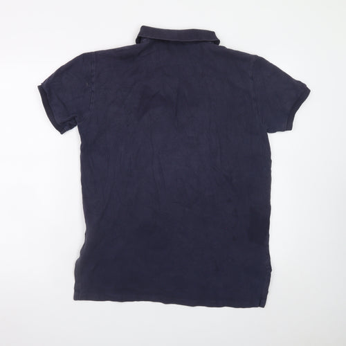 Ralph Lauren Men's Blue Cotton Short Sleeve Polo Shirt Size M