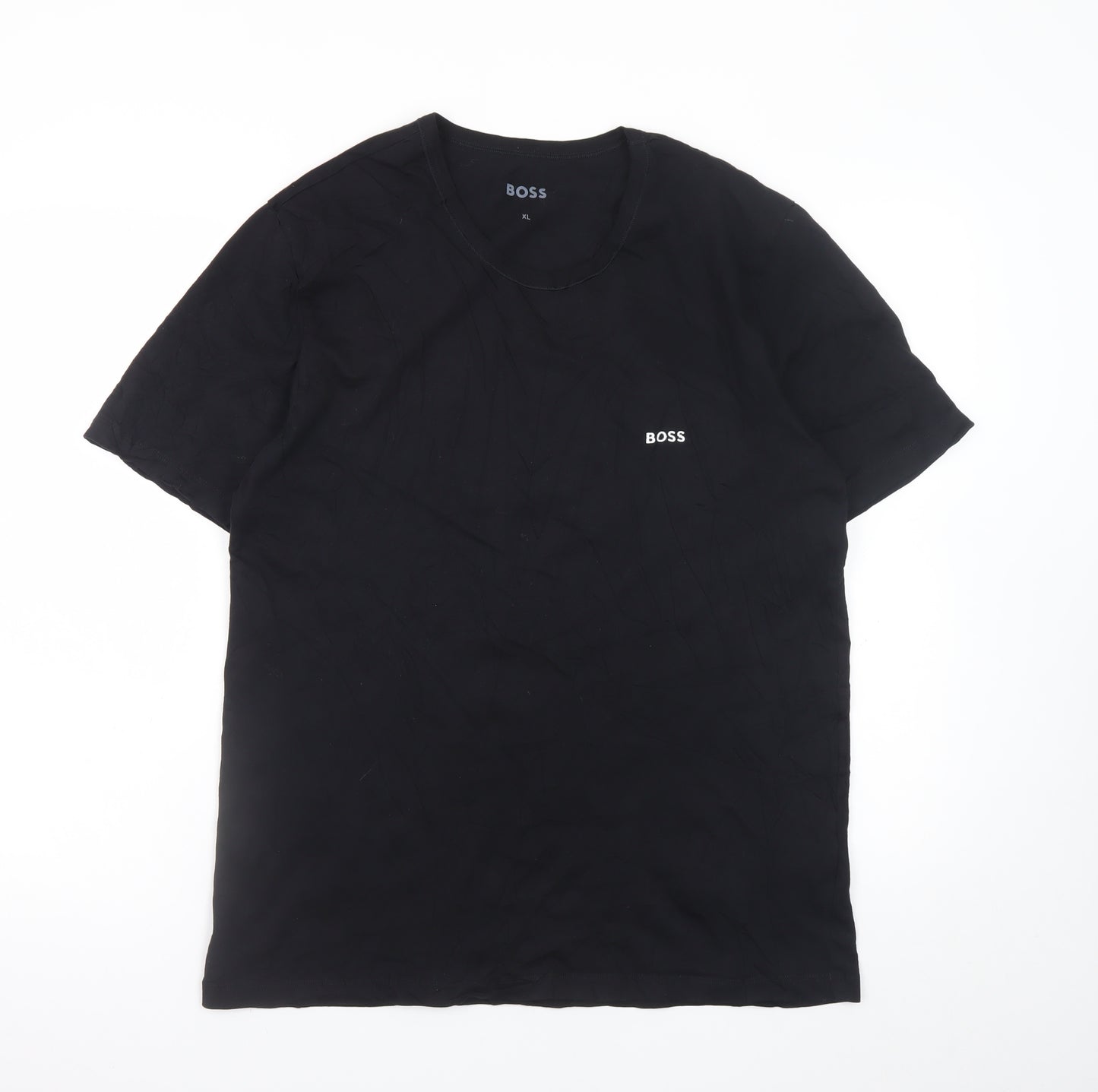 HUGO BOSS Men's Black XL Classic Crew Neck Cotton T-Shirt