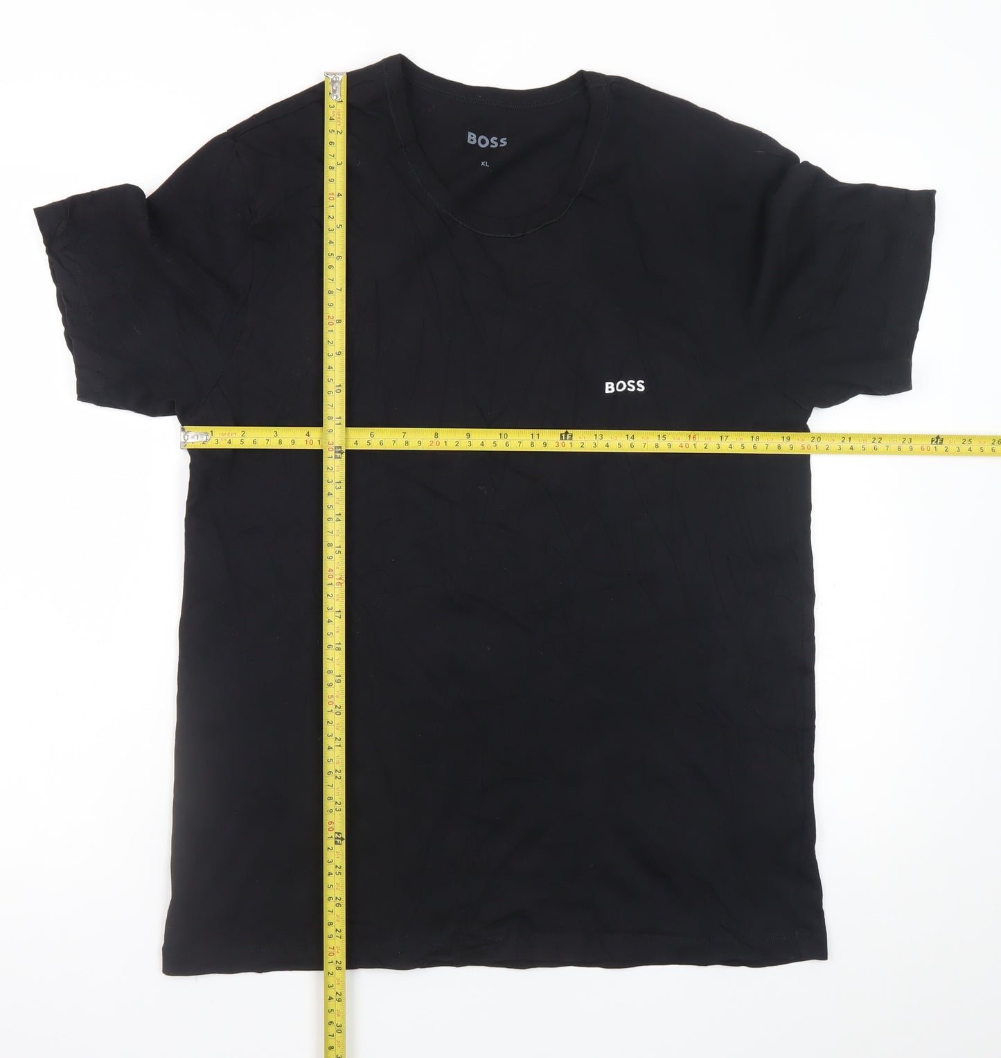 HUGO BOSS Men's Black XL Classic Crew Neck Cotton T-Shirt