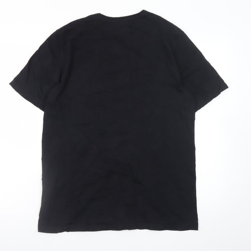 HUGO BOSS Men's Black XL Classic Crew Neck Cotton T-Shirt