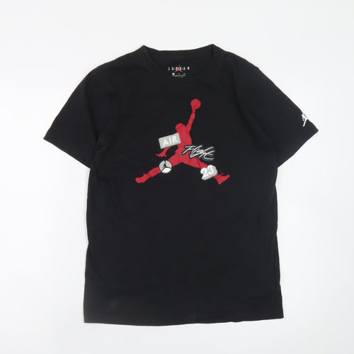 Jordan Teens Black XL Graphic Sports T-Shirt Air Flight 23 Cotton Blend