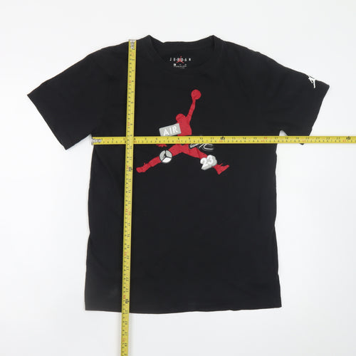 Jordan Teens Black XL Graphic Sports T-Shirt Air Flight 23 Cotton Blend