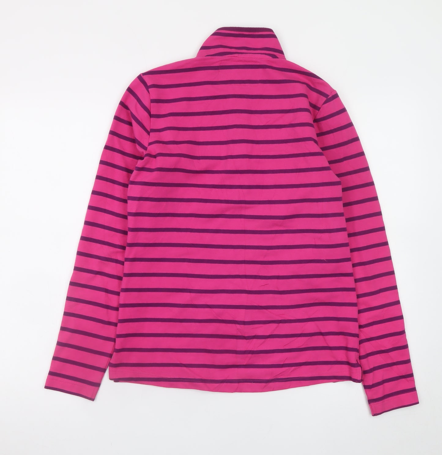 Equestrian Women’s Pink Striped Pullover Sweatshirt Small 8-10