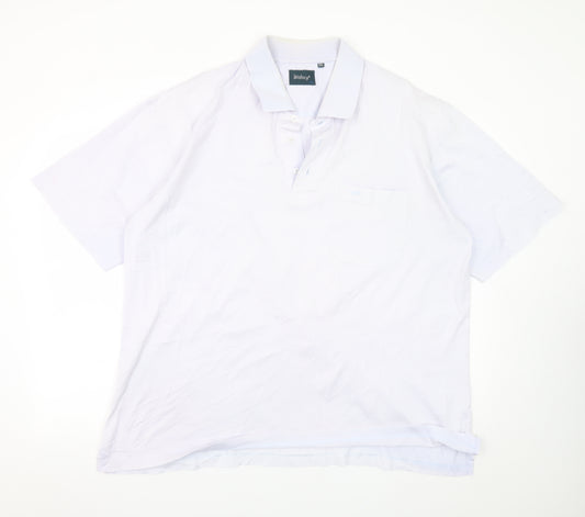 Wolsey Men's White 2XL Cotton Short Sleeve Polo Shirt