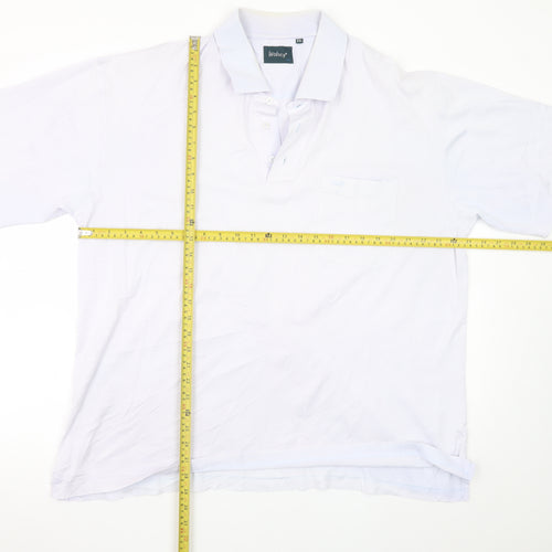 Wolsey Men's White 2XL Cotton Short Sleeve Polo Shirt