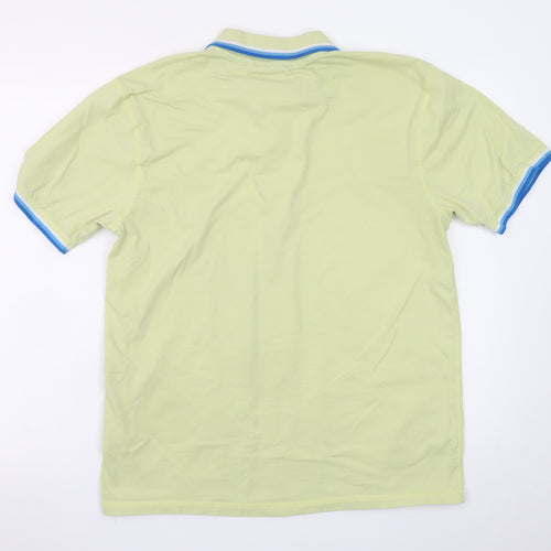 McKenzie Men's Beige Collared Cotton Short Sleeve Polo T-Shirt Size L