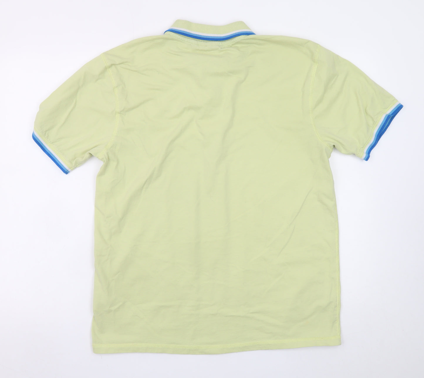 McKenzie Men's Beige Collared Cotton Short Sleeve Polo T-Shirt Size L