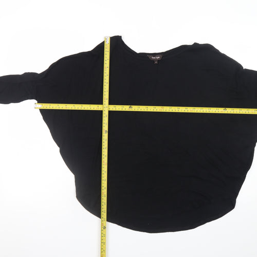 Phase Eight Women Black Size 12 Relaxed Jersey Tunic Blouse