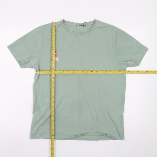 ASOS Design Men's Green Hot Sauce Graphic Cotton T-Shirt Size M