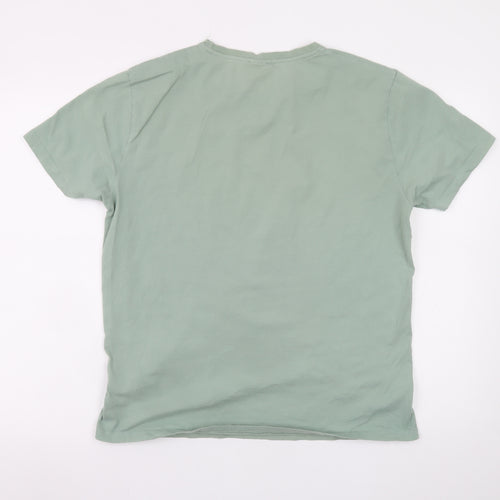 ASOS Design Men's Green Hot Sauce Graphic Cotton T-Shirt Size M