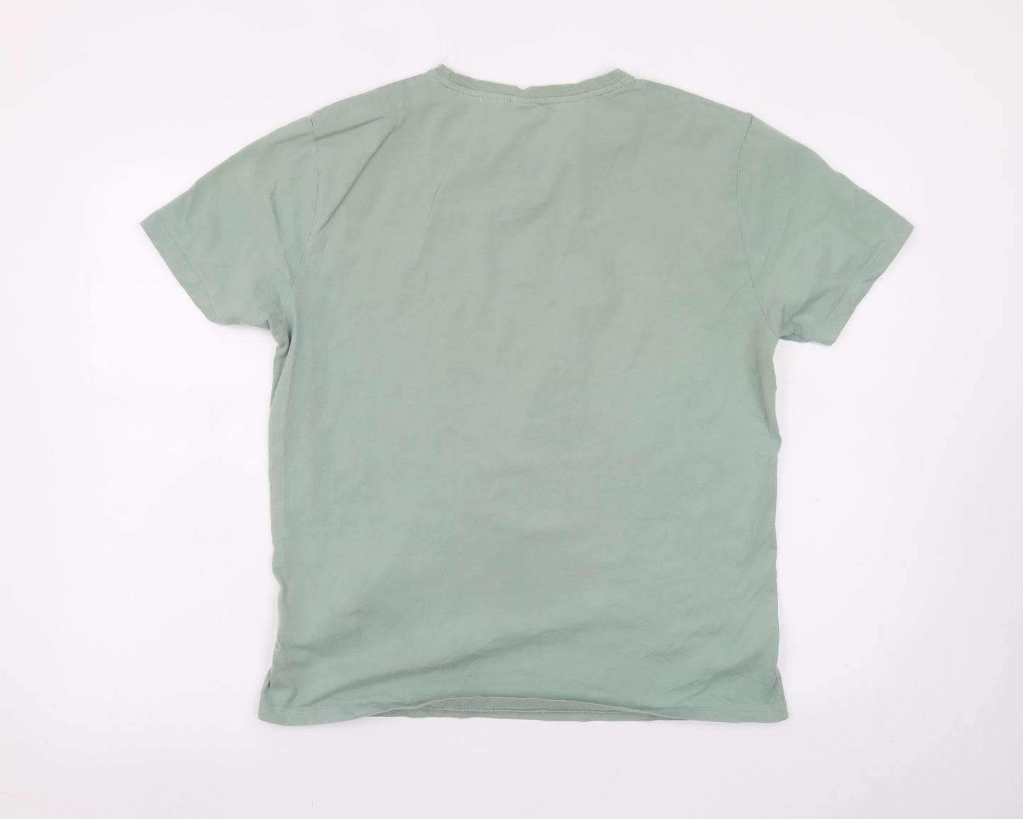 ASOS Design Men's Green Hot Sauce Graphic Cotton T-Shirt Size M